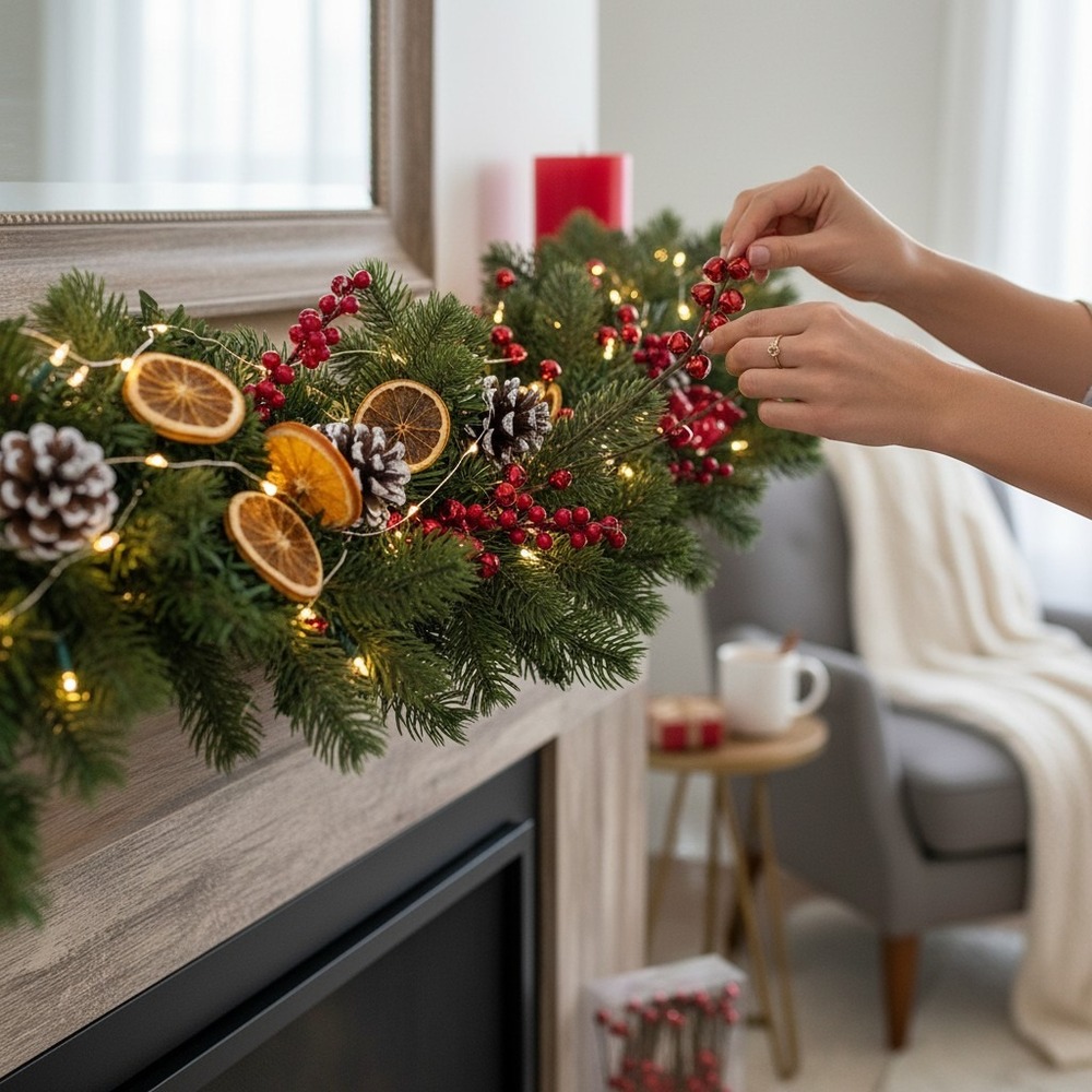 Target Trend Trim Jingle Bell Garland 6ft Red NWT Holiday Decor